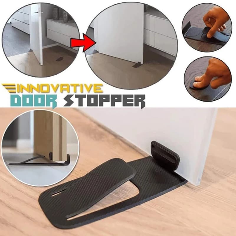 Y Fermaporta multifunzionale Protezione di sicurezza Porta creativa Supporto a forma di cuneo aperto Fermaporta sicuro per pavimento