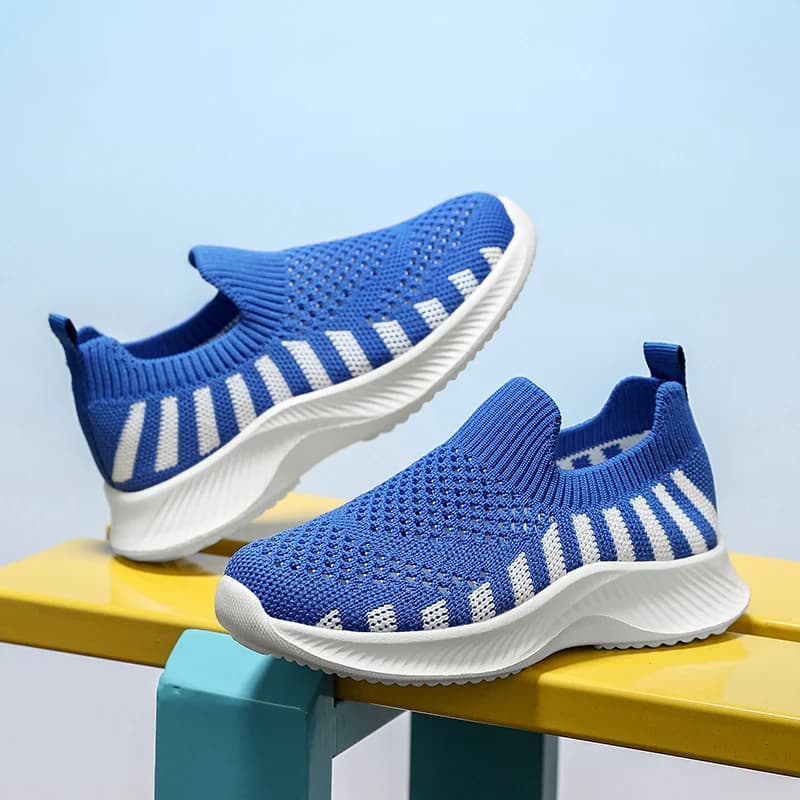 Scarpe da ginnastica per bambini, scarpe sportive da corsa per ragazzi, sneakers con calzino integrato per bambine, scarpe da scuola traspiranti in mesh, scarpe casual con suola morbida per camminare, tenis