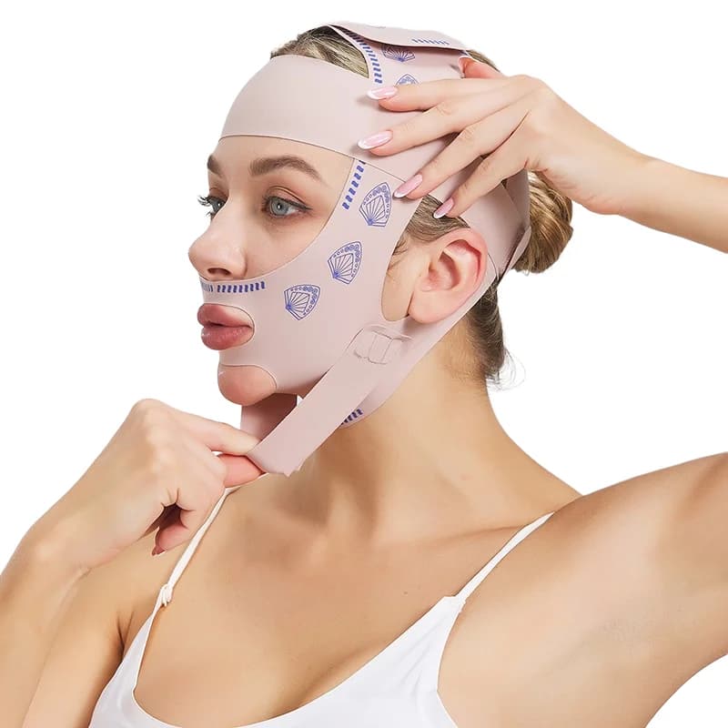 Benda Modellante Viso e Guance a V, Mask Lifting Anti-Walk, Face Lifting, Night Mask for Beauty and Health