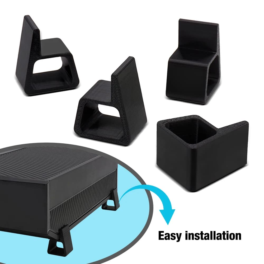 Staffa per piede di raffreddamento colorata facile da usare 4 in 1 Supporto orizzontale stampato in 3D per console di gioco Xbox One Xbox One s/x