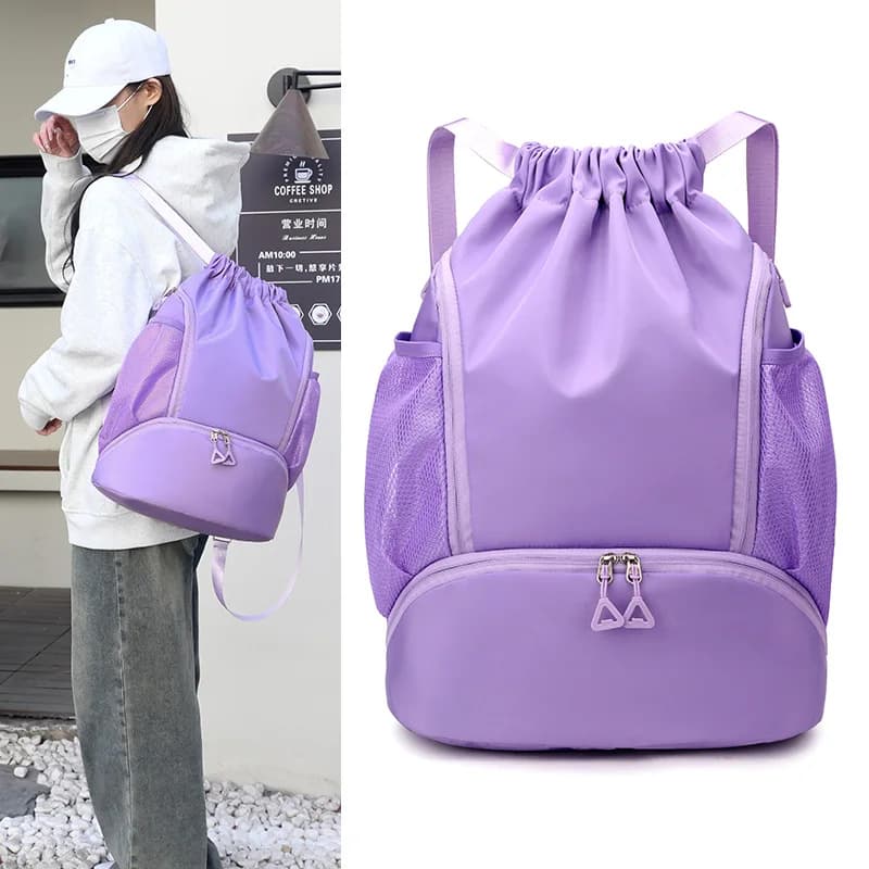 New Waterproof Tennis Bag Large Multifunctional Badminton Racket Backpack with Shoes Pocket Capacity Sports Bag