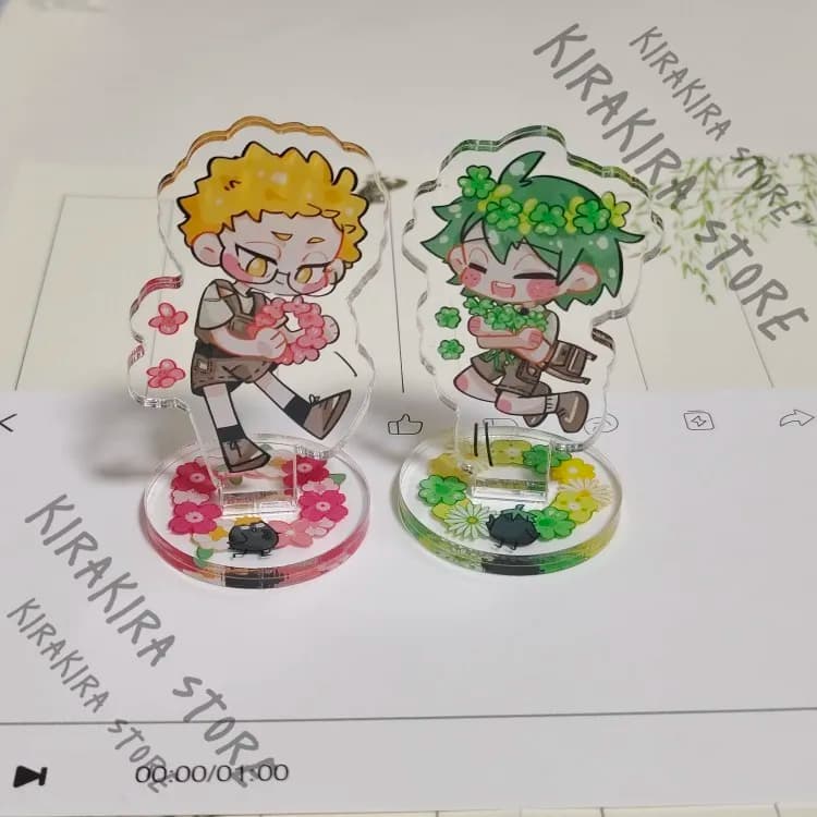 Haikyuu!! Kei Tsukishima Tadashi Yamaguchi Mini Anime Acrilico Piatto In Piedi Cartoon Cosplay 5 Centimetri Tabellone Indicativo Otaku Decor