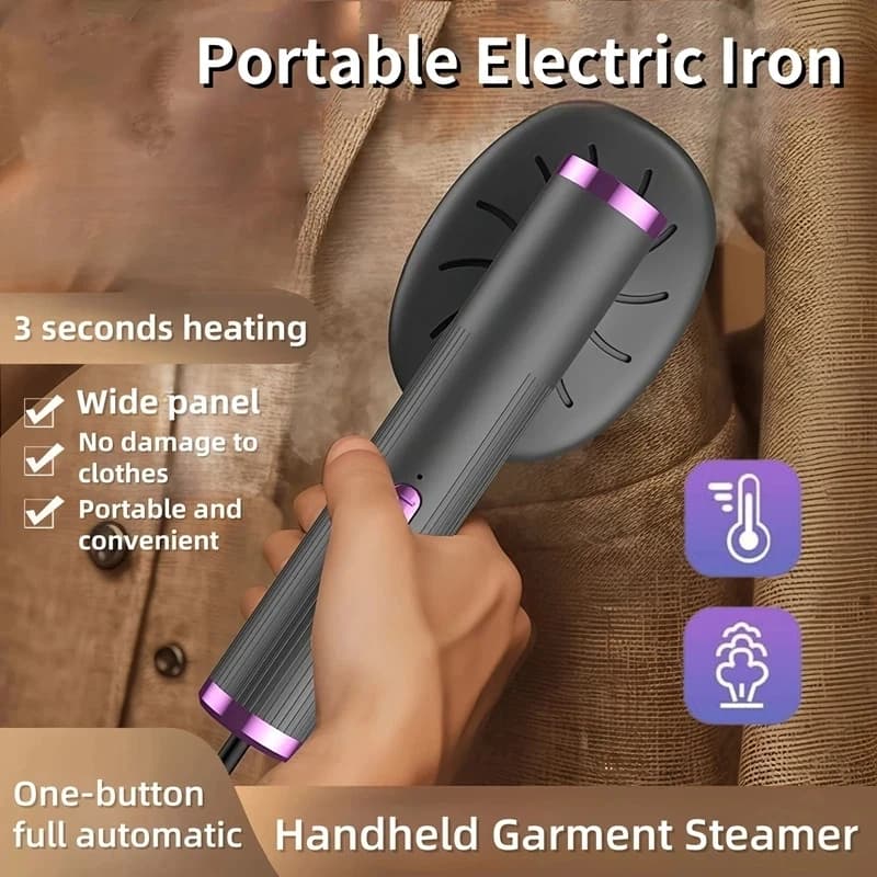 Ferro da stiro a vapore portatile USB Mini portatile per vestiti Macchina da pressa per tessuti per indumenti da viaggio a riscaldamento rapido con manico Uso domestico 2025