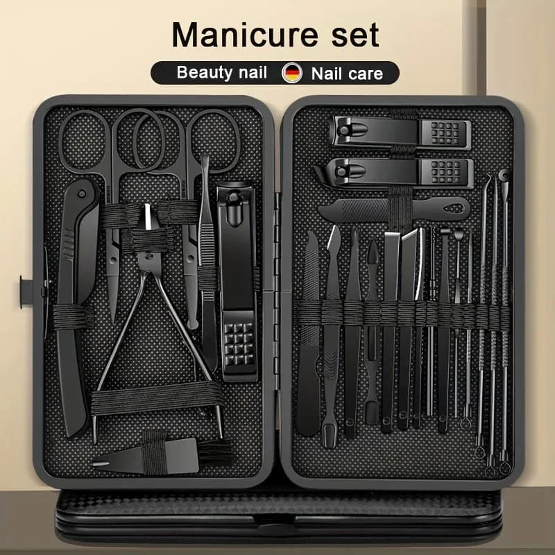 Set of 8/12/15/20/24 pieces for manicure, nail cutter, set of tools for the care of stainless steel nails, spoon for ears, scissors for pedicure, for beauty.