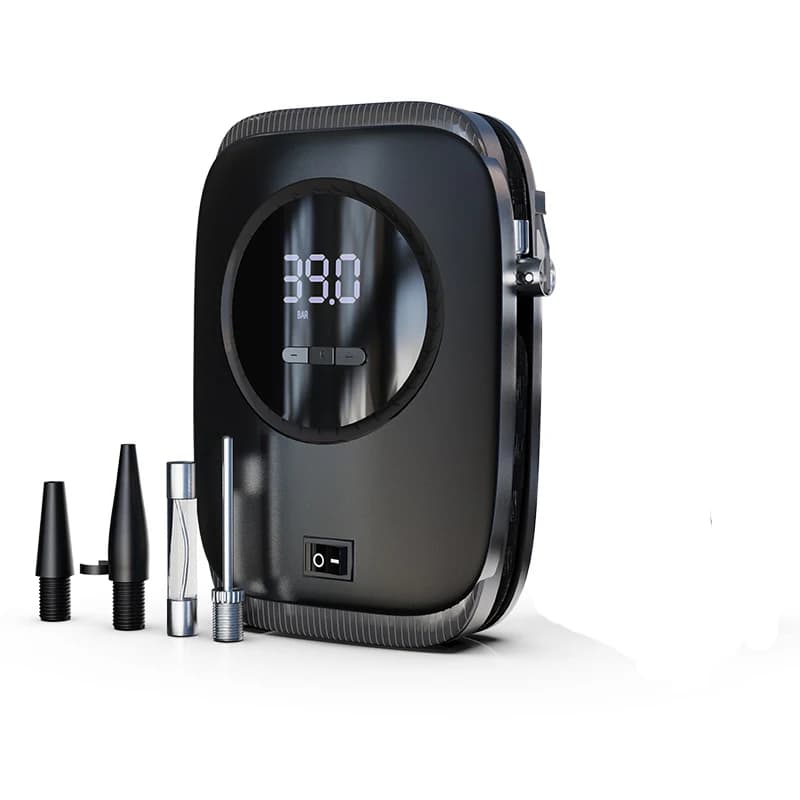 Pompa di pressione digitale gonfiabile per pneumatici 12V Pompa per pneumatici per gonfiaggio d'aria elettrica cablata per bici da moto per auto