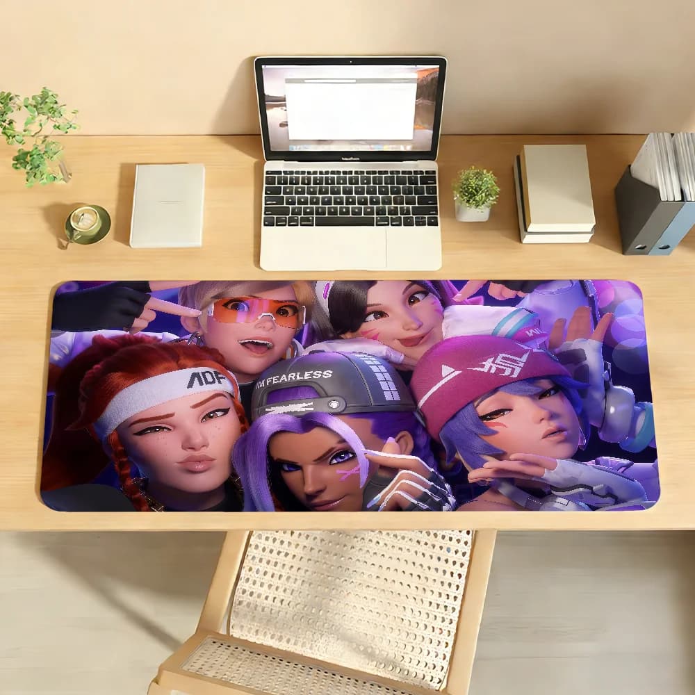 O-OverwatchWS Tappetino per mouse per computer portatile Tappetino per mouse antiscivolo in gomma Tappetino per mouse per giocatori Decoracion Desk Mat