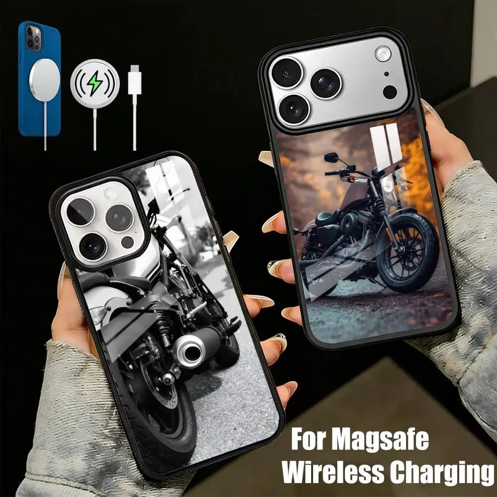 Custodia per telefono Sportster R-Retro Moto Cruiser CMX500 per iPhone 17, 16, 15, 14, 13 Plus, Pro Max, magnetica per ricarica wireless MagSafe