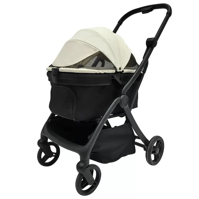 Foreign Trade Portable Dog Cat Pet Cart One-click Folding Out Walking Dog Trolley Small Dog/object Push