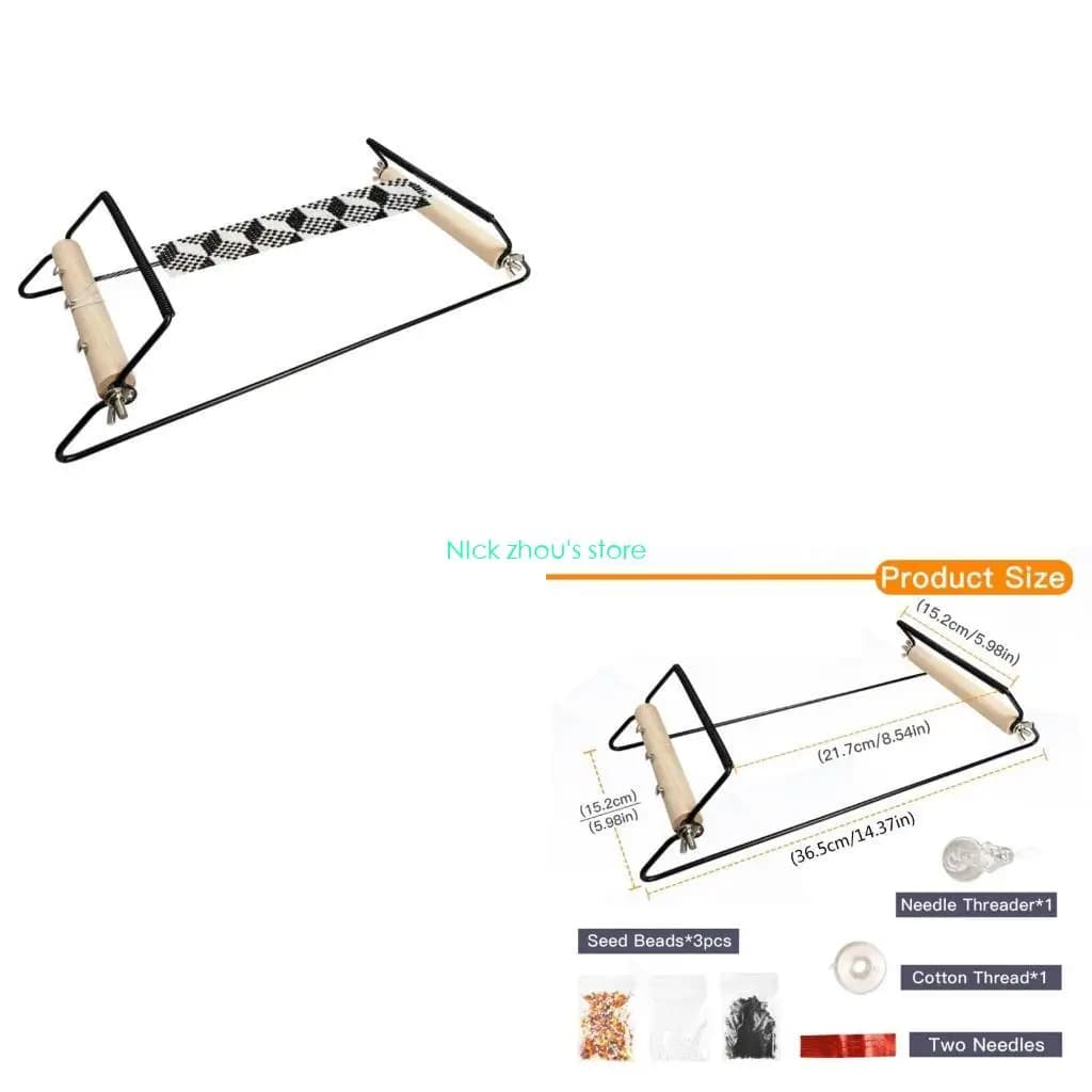 E15E Bead Weaving Tool Beading Machine Beads Loom Gifts for Jewelry Making Beginners