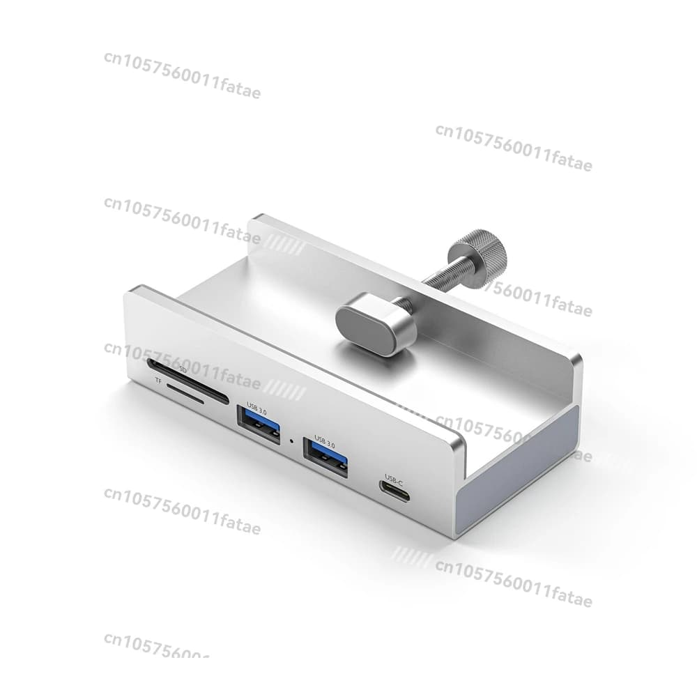 Docking station USB 3.0 in lega di alluminio di tipo C Clip fissa Spessore regolabile HUB in alluminio Convertitore a clip Hub fisso