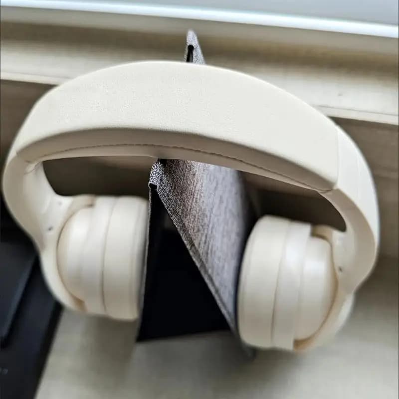 Foldable Fabric Headphone Stand for Home and Office Desktop Use Offering Gentle Protections Stable Support and Portable Design