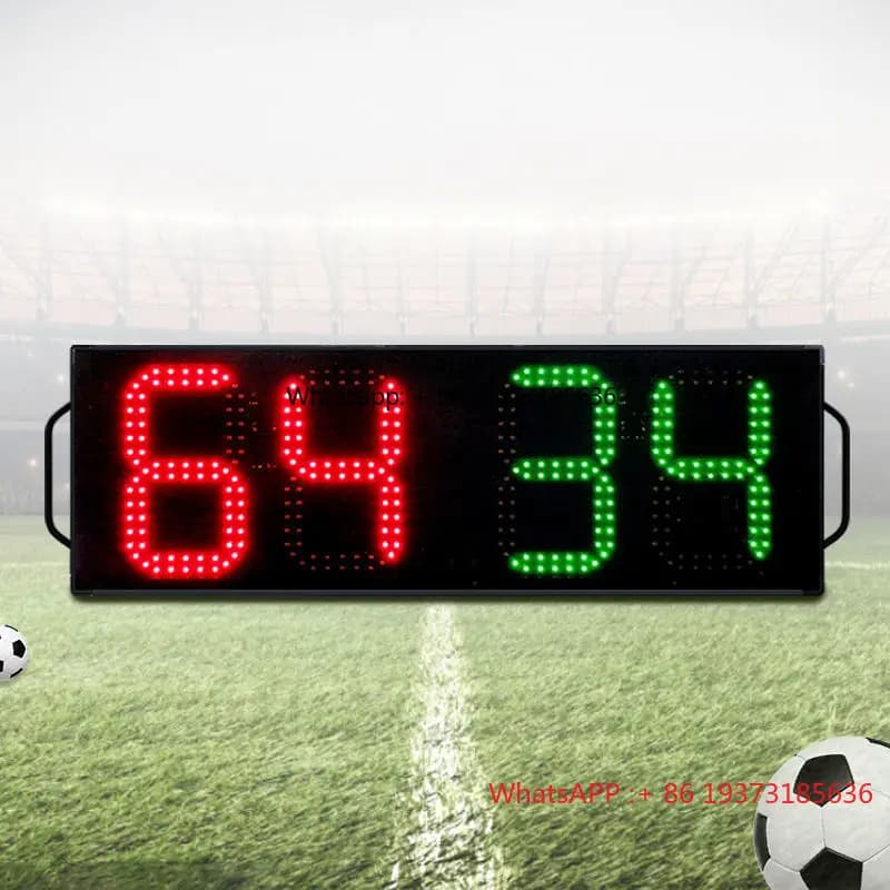 GANXIN 8 pollici LED portatile calcio elettronico cambio giocatore tabellone 1 lato arbitro schede di sostituzione attrezzature