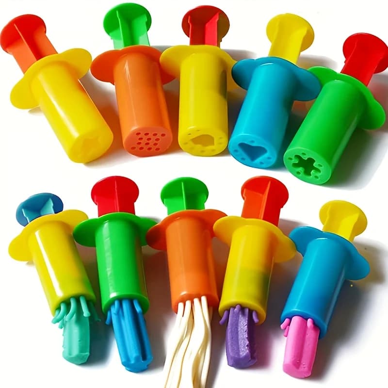 Set di 10/20/30/40 Utensili per Pasta Modellabile, Set Estrusore per Pasta da Modellare Non Tossica - Vari Colori