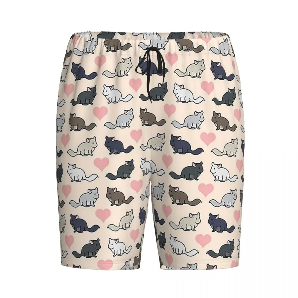 Custom Chinchilla Love Shorts Sleeping Pants Men Pajama Pants Lounge Sleep Sleepwear Bottoms