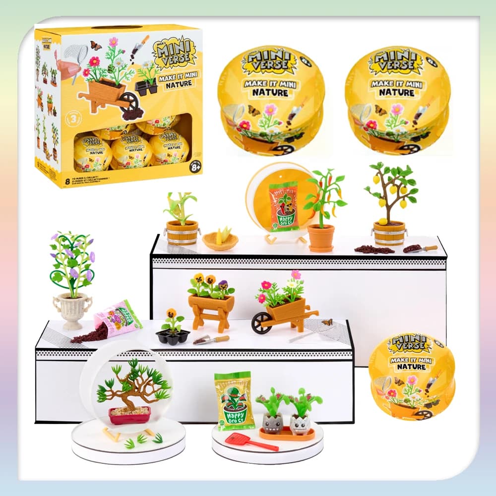 New Original Series Miniverse Greenery 3: Mini Vase Plant Models, Surprise Box, Trendy Toy, Mini Verse Gift