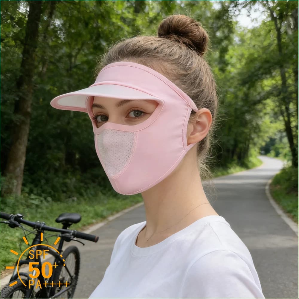 1-20PCS UV Protection Full Face Mask Summer Breathable with Cap Stretchy Skin Fit Sun Protection for Cycling Camping Outdoor