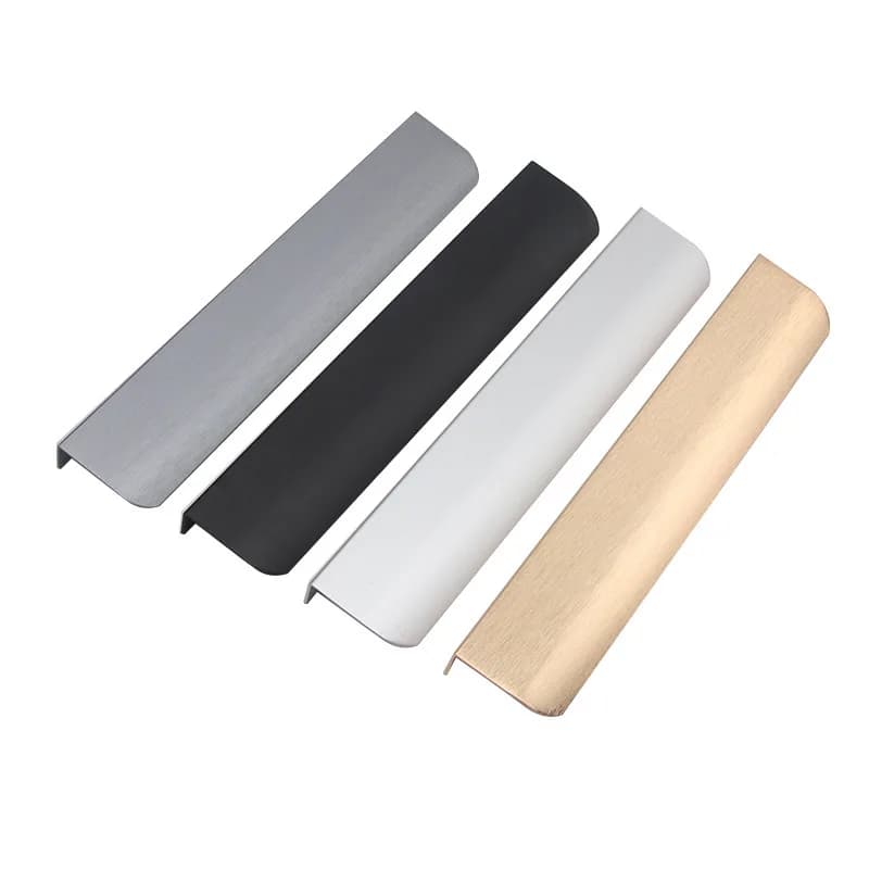 Ultime nuove maniglie per mobili a colori Morandi Maniglie per mobili lunghe nascoste in lega di alluminio Manopole per cassetti Ferramenta per porte