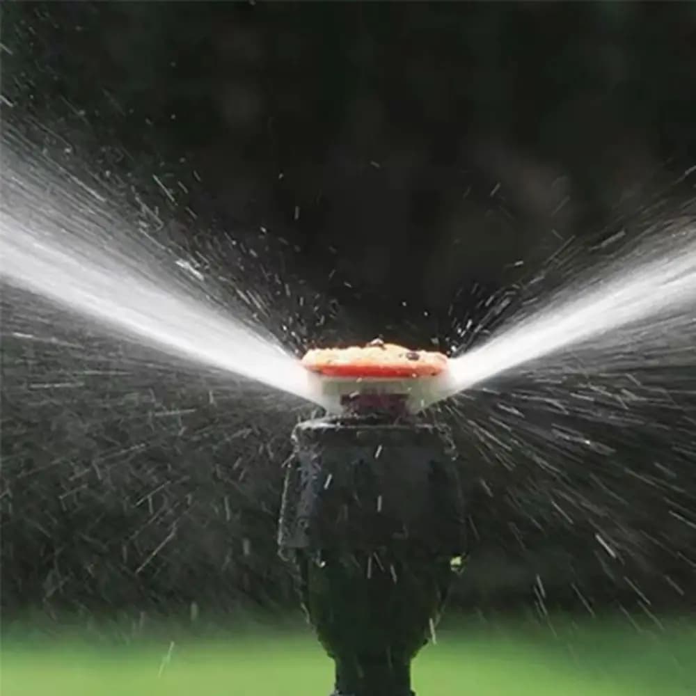 360 ° Irrigatore Rotante su Treppiede Telescopico, Testa Spruzzatrice Automatica per Irrigazione con Raggio Regolabile, Spruzzatore Rotante a Colonna
