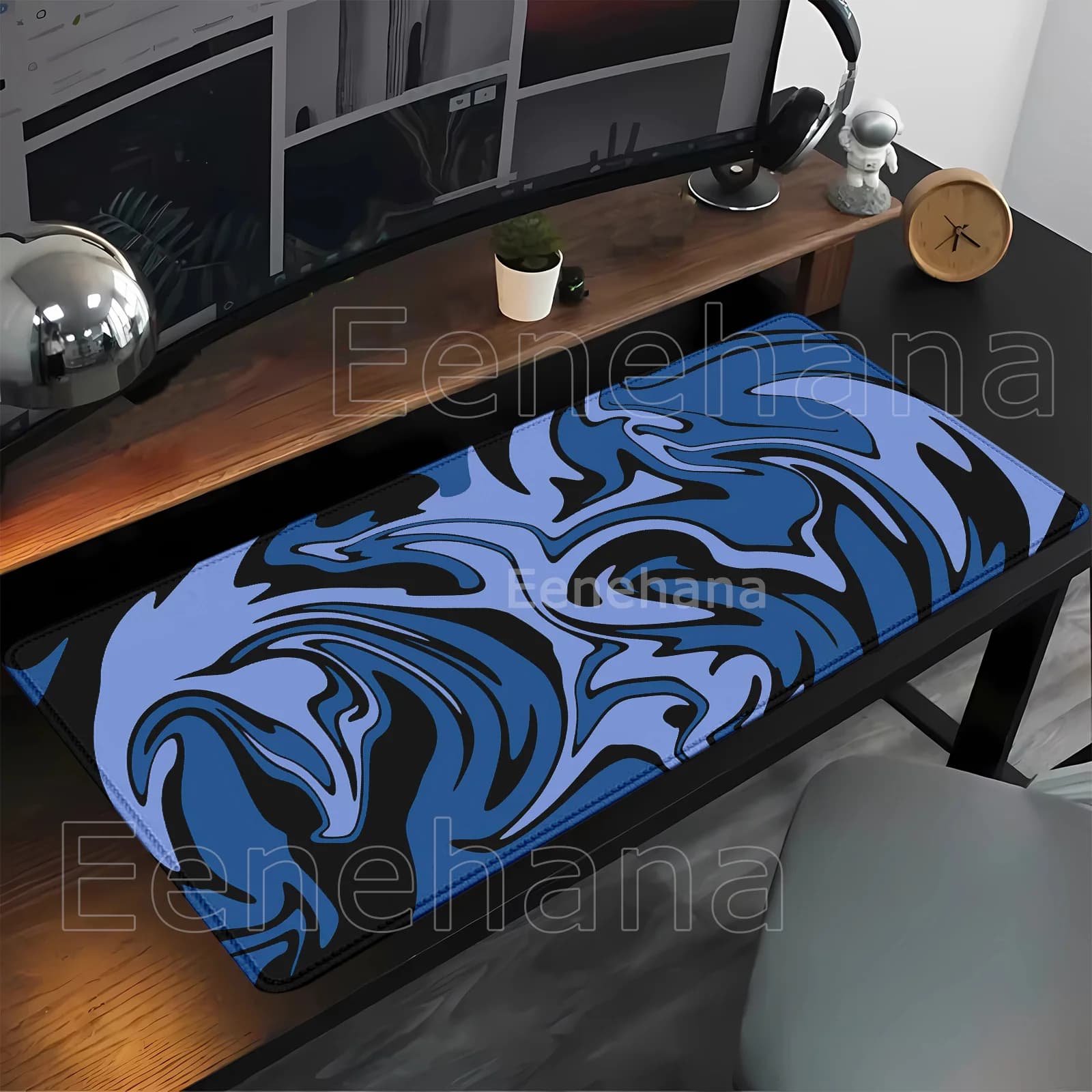 Nuovo fluido Strata Liquid ‌ Tappetino per mouse da gaming di grandi dimensioni, tappetino a spirale per computer, tappetino in gomma per tastiera con stampa HD XXL, tappetino da scrivania.