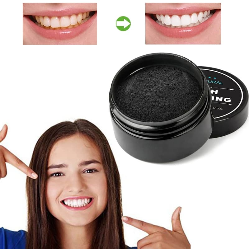 30g Teeth Whitening Powder Toothpastes Strong Whitening Tooth Powder Charcoal Oral Hygiene Care Cleaning Activated Carbon Powder