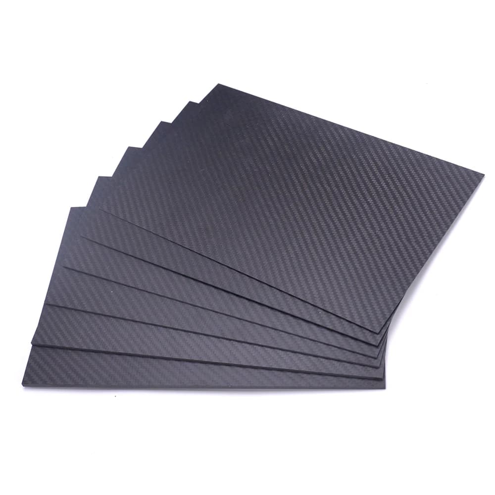 Sheets of real carbon fibre panels 400 mm x 200 mm 0.5 mm 1 mm 1.5 mm 2 mm 3 mm 4 mm 5 mm thick composite material hardness