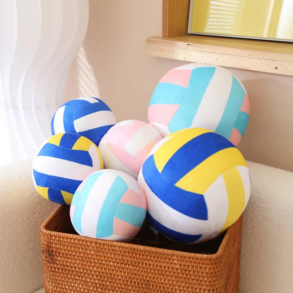 Sale Kawaii Simulation Volleyball Plush Toy Cute Volleyball Props Pillow Accompany Kids Soft Gifts for Girls Boys Room Decor