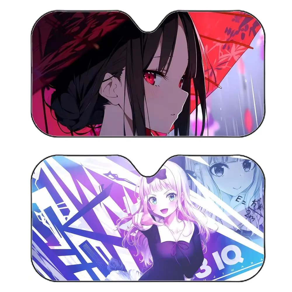 Romantic K-Kaguya-Sama Love Parasole Riflettente per Parabrezza Auto, Anti-UV, Isolamento Termico, Riutilizzabile