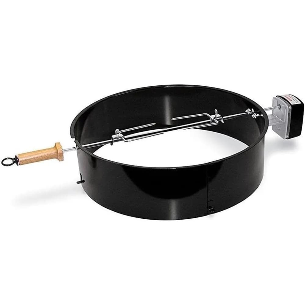 Kettle Grill Rotisserie Kit for 22 Inch Charcoal Grill Spit Forks Motor for Chicken Lamb-Fast delivery
