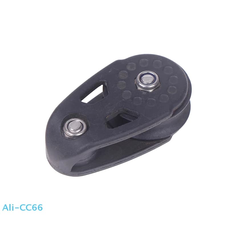 【C】Kayak Canoa Kit puleggia per barca Kit carrello di ancoraggio per binario di scorrimento per kayak resistente Puleggia singola marina Puleggia per canoa
