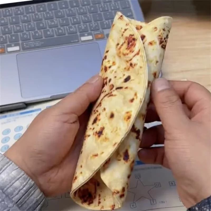 Creative Pancake Shape Pencil Case Kawaii Collection Pen Bag School Goods Supplies Stationery Pencil Box-F(x)
