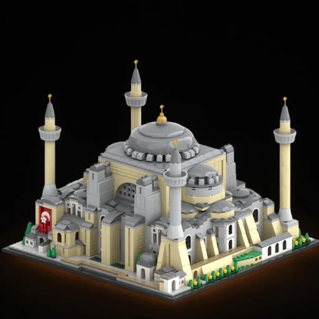 3602pcs MOC Architecture Hagia Sophia Model Building Blocks Architecture Toys Christmas Gifts Collection Creative Education 3D