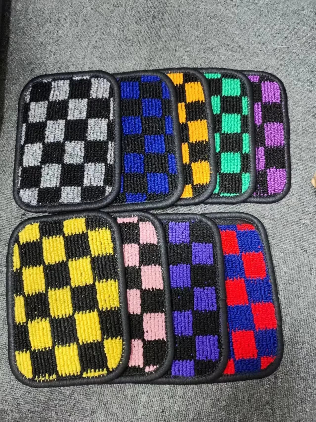 4 pcs dama mat racing mat rear front mats for vehicles universal mats for auto anti-slip car decoration