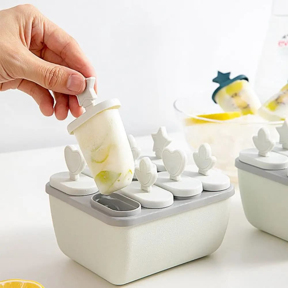 Creatori di gelato riutilizzabili accessori per utensili da cucina stampo per ghiaccioli fai da te con coperchio Stick per Bar Home Party Summer gadget utili