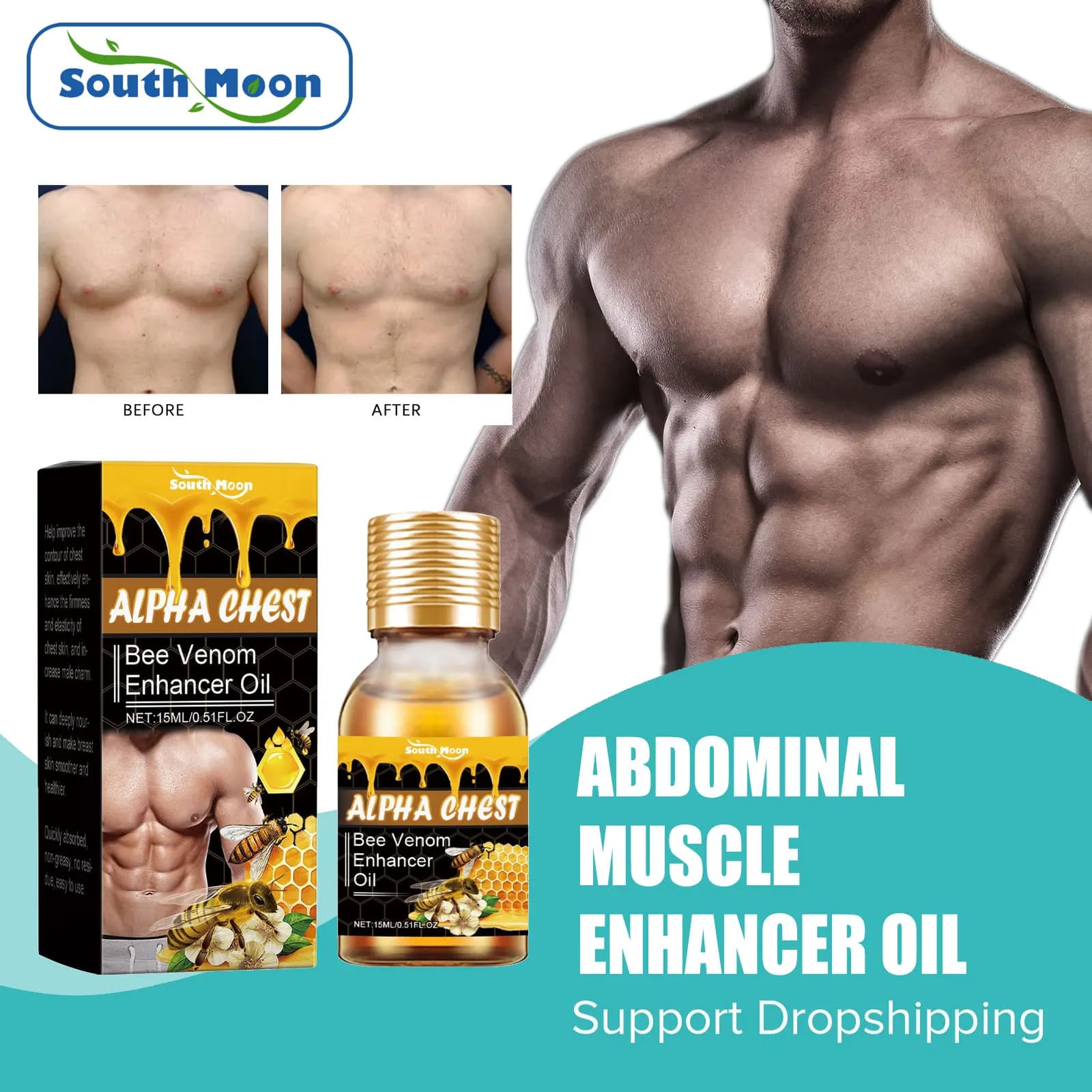 Olio muscolare addominale riduzione ginecologica torace anticellulite brucia grassi Slim uomo seno solido pancia scolpire olio essenziale