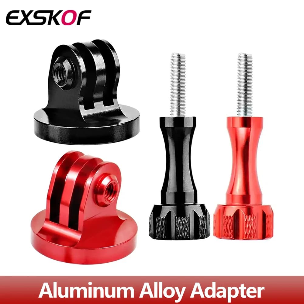 Adattatore in lega di alluminio treppiede supporto in metallo per GoPro Hero 13 12 11 10 9 8 SJCAM Insta360 X4 X2 X3 DJI Osmo Action 5 4 3 2 fotocamera