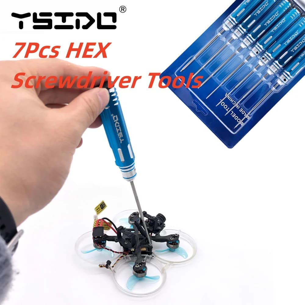 YSIDO 0.9 1.27 1.3 1.5 2.0 2.5 3.0mm 7 pz cacciavite esagonale strumenti chiave per Traxxas Axial RC elicottero auto aereo FPV Drone