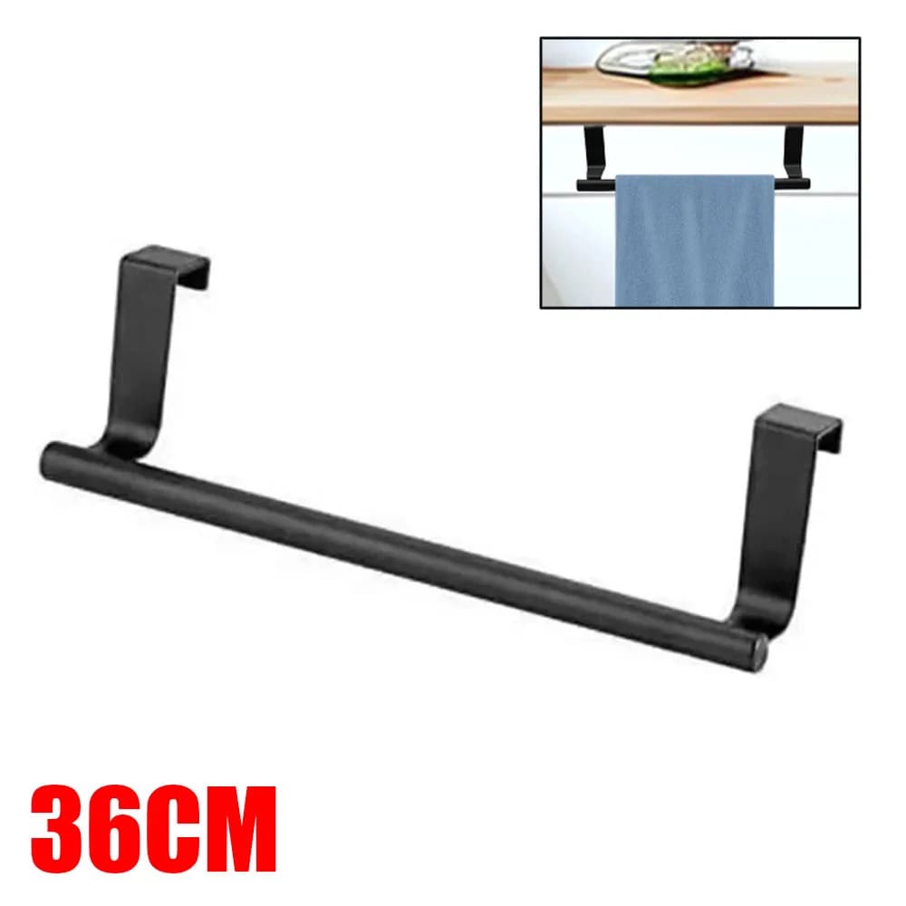 Black Towel Holder without drilling Clothes rack for organizer for home Clothes rack for bathroom organizers Clothes rack 36 cm