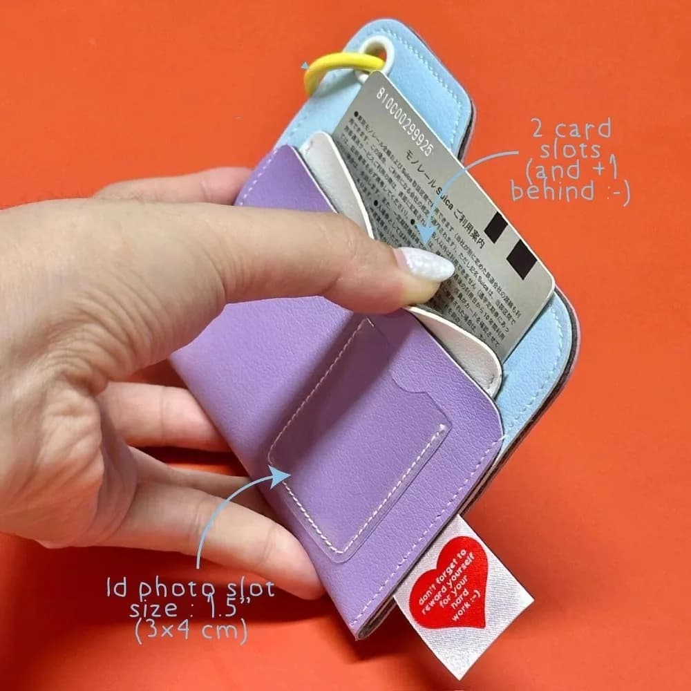 Durable PU Leather Card Holder Lightweight Ultra-thin Card Bag Candy Color Multi-card Holders Passport Holder Women Men