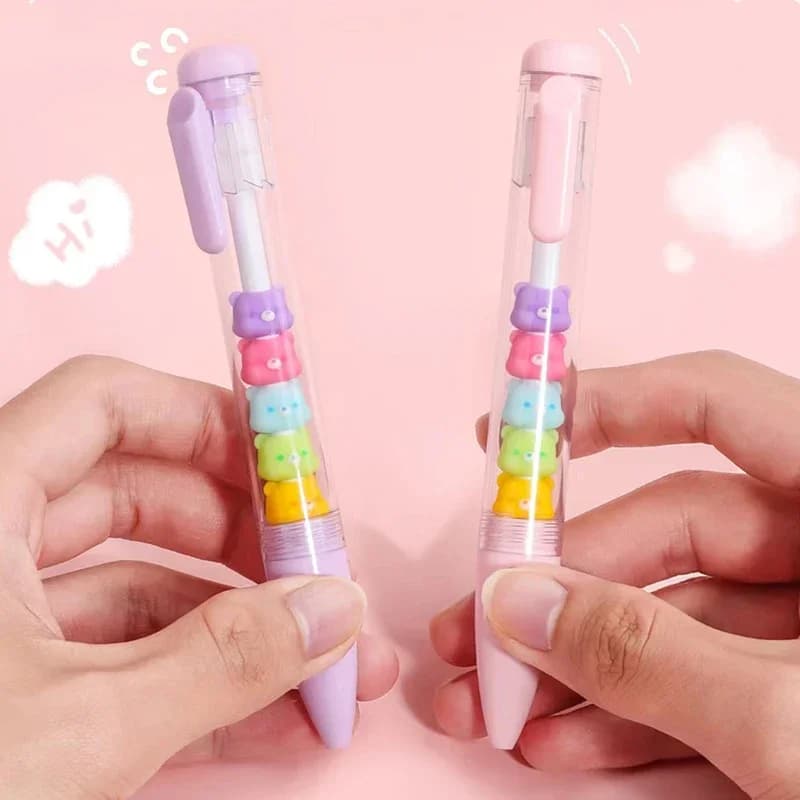 Cute Bear Jelly Animal Mechanial Gel Ink Pens Neutral Pen School Writing Supplies Stationary children's day gift