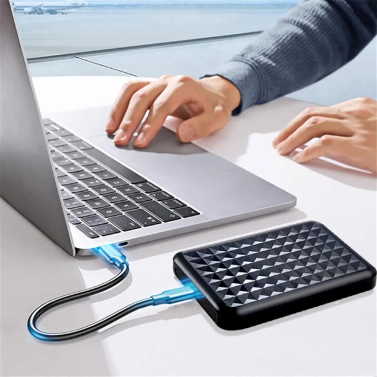 HDL USB3.0 HDD Enclosure 2.5inch Serial Port SATA SSD Hard Drive Case Support 6TB Transparent Mobile External HD Case