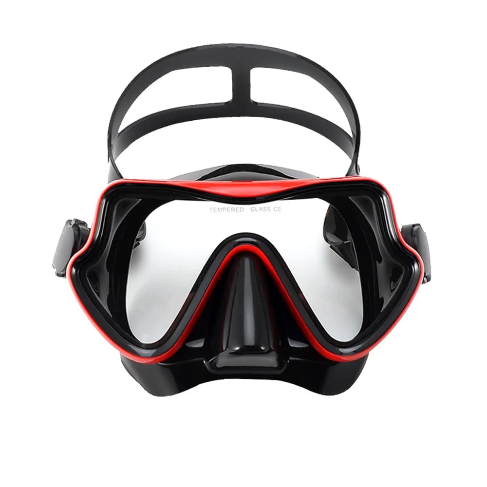 Underwater Mask Swimwear Scuba Snorkel Silicone Gonna Tempered Glass Panoramic HD for young adults Anti-fog with nose cover