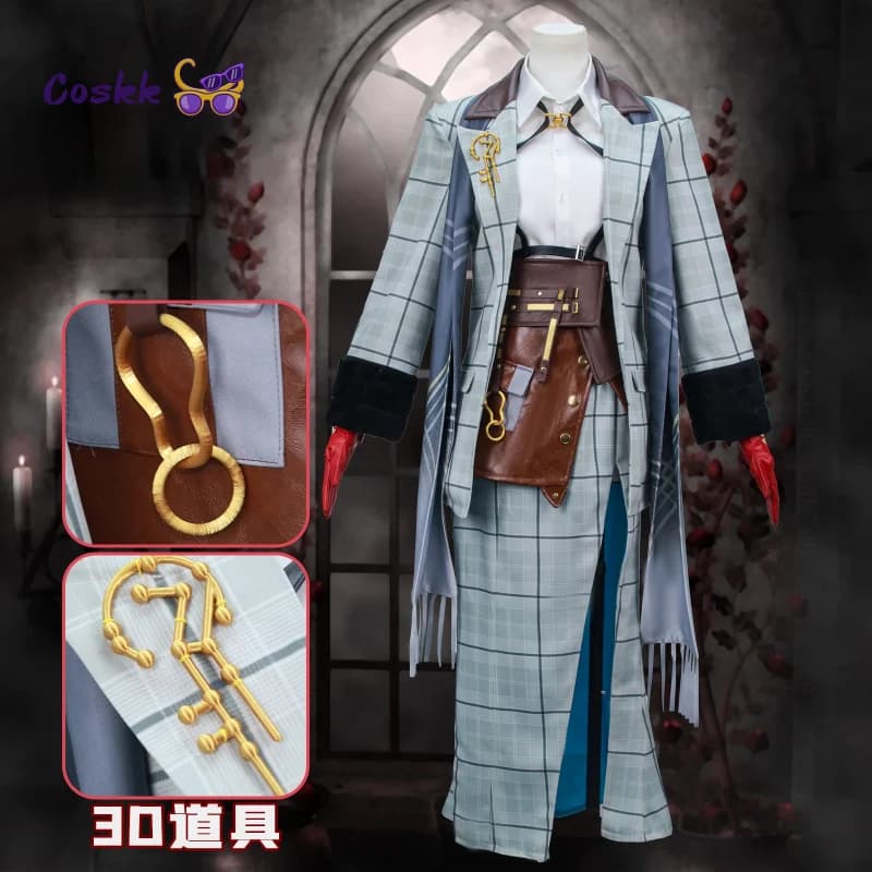 Game Path to Nowhere Cosplay Hilda Costume, Quadri Dress, Women's Uniforms, Halloween Clothing, Carnival, Party and Role Games