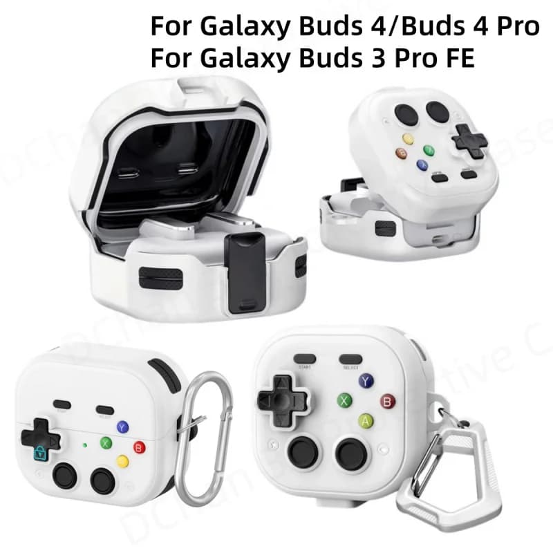 2026 For Buds 4/4 Pro Buds 3/Buds 3/Buds 3 Pro Game Cover Rugged TPU Shell For Samsung Galaxy Buds3 FE Buds4 Buds 4 Pro Earbuds