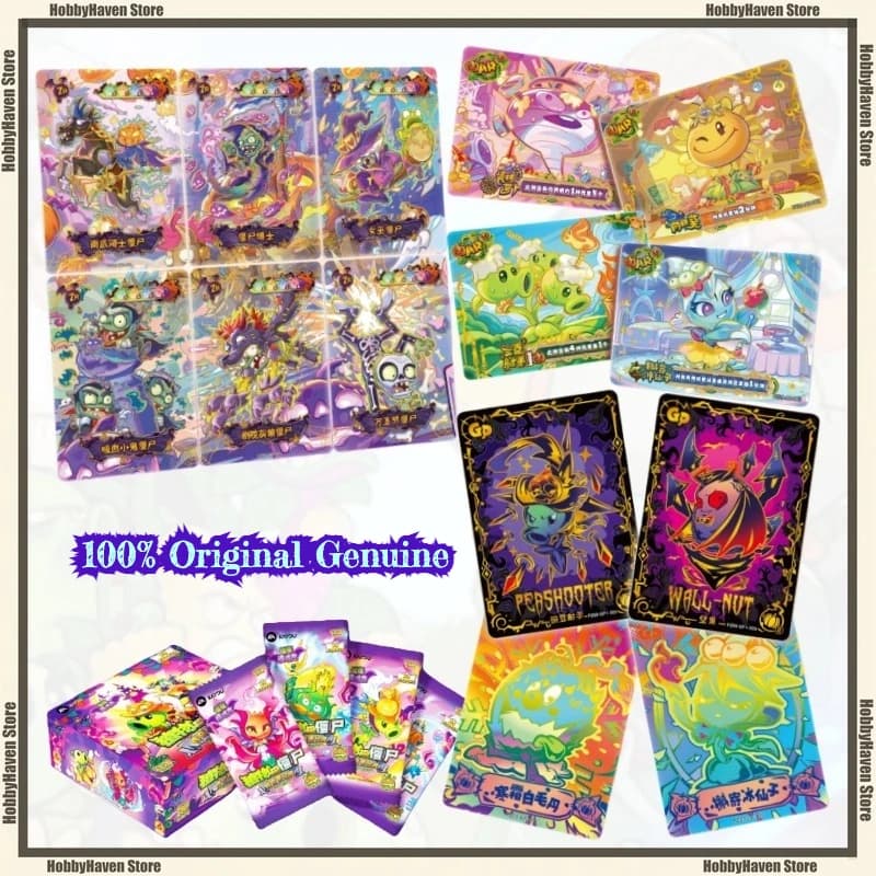 Disponibile Gioco di carte Piante contro. Zombies Meravigliosa natura Viaggio Tempo e spazio Avventura Parte 9 Fright Night Collezione di carte Regalo