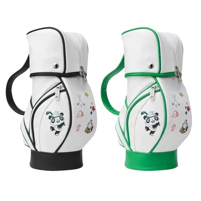 jz Sac de trasporto balle de golf en cuir PU pour femme, mini sac rangement balle golf stampa Krasnor,