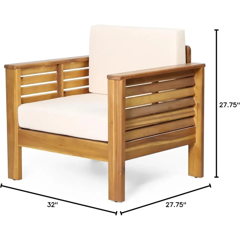 Set di Sedie da Esterno per Club O 2 con Cuscini Spessi, Set di Mobili da Patio Resistenti fino a 400 libbre, Schienale Ergonomico Inclinato