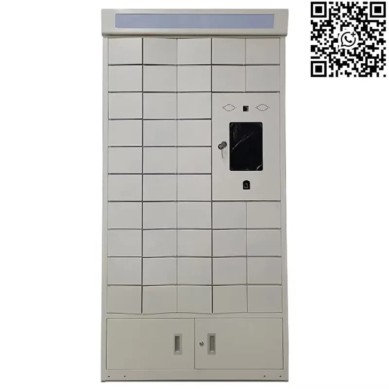 Armadietto Intelligente Biometrico per Esterni con Riconoscimento Facciale e Impronte Digitali, Serratura Elettronica per Palestre, Spa e Piscine
