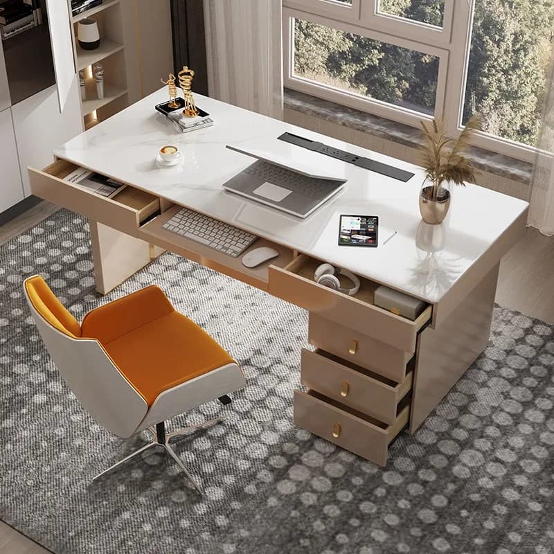 Cassetta estetica Scrivania da ufficio Scrittura Designer Grandi scrivanie da ufficio moderne di lusso Organizzatore Altezza Mesa Para Mobili per computer