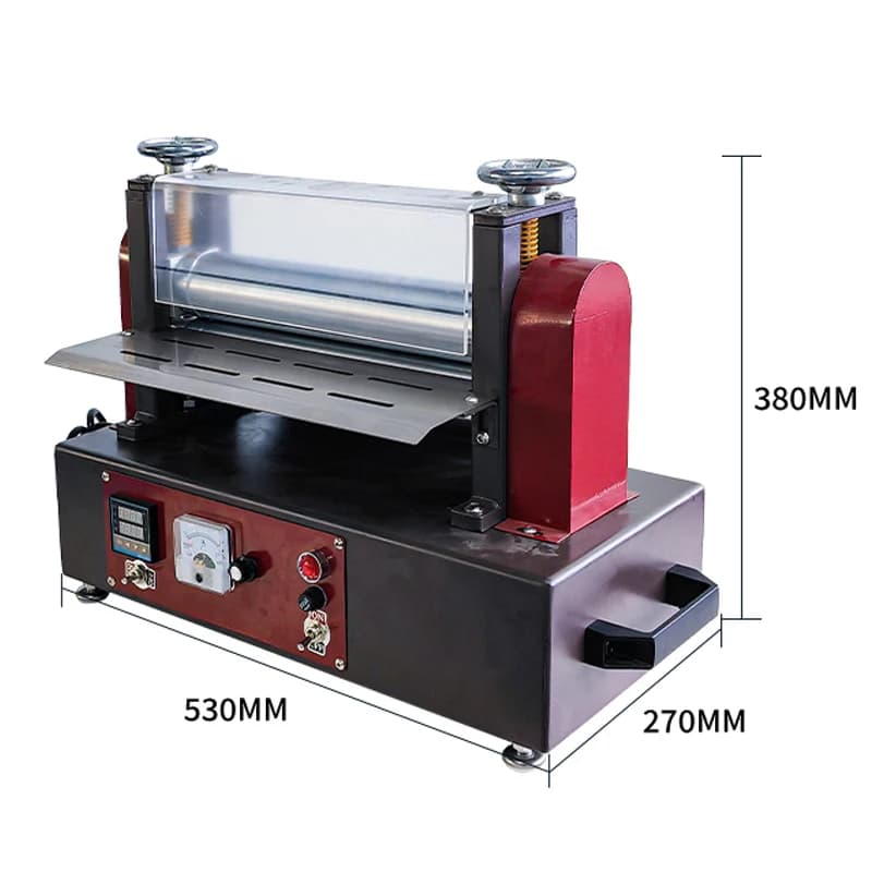 Central Gear Components for Belt Sink Press Shoes Belts Shoes GL-Q130S Automatic Leather Folding Machine with Delicate Tape