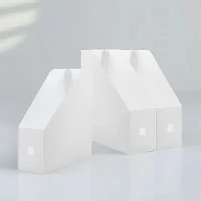 Set di 3 Portadocumenti in Plastica, Organizzatore da Scrivania per Ufficio, Porta Riviste, Scatola Portaoggetti per Libri, Organizzatore per Cartelle
